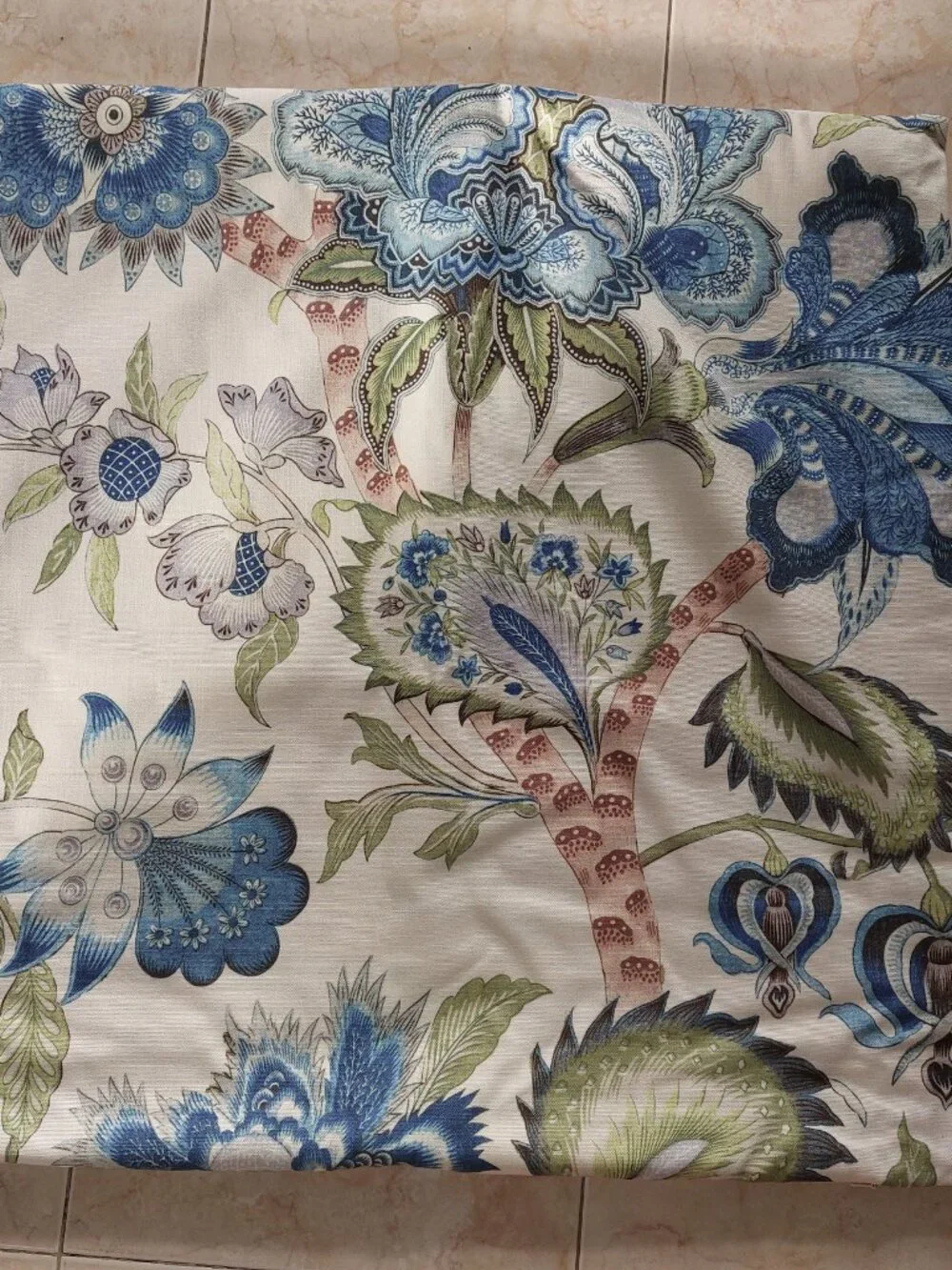 VILLA Euro Sham Beautiful Print Pattern Decorative Pillow Case COVER ONLY NO